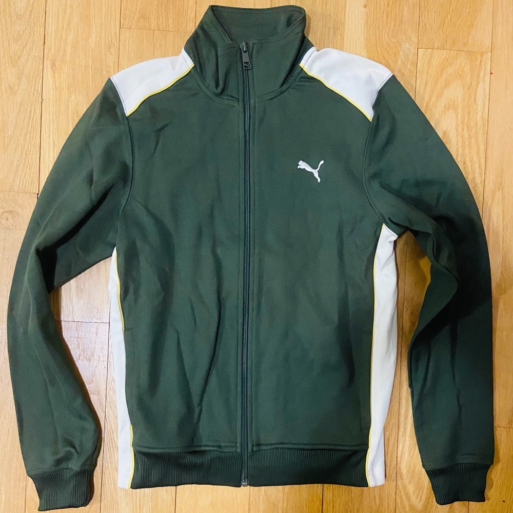 NWOT Puma olive zip up hoodie